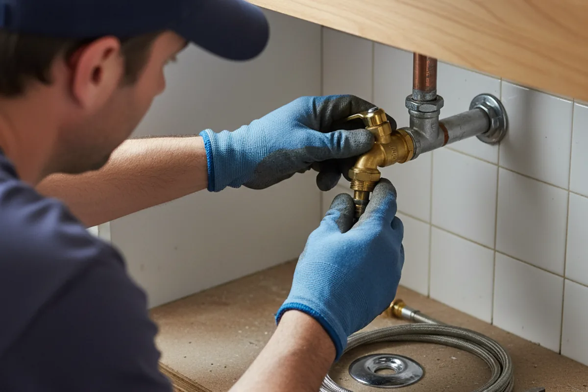 Shutoff valve and fitting work during Well Pump Repair in Grand Blanc